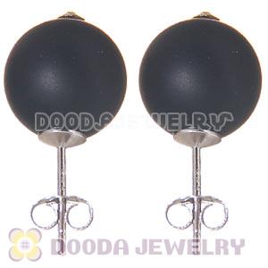 10mm Black Onyx Sterling Silver Stud Earrings Wholesale