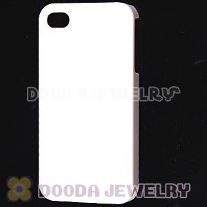 White Plastic Protective Back Cases For iPhone 4 iPhone 4S Wholesale