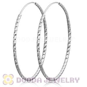 Dia 45mm Sterling Silver Hoop Earring European Beads Compatible
