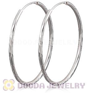 Dia 45mm Sterling Silver Hoop Earring European Beads Compatible