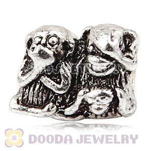 Charm Jewelry Silver Plated Monkey Family Charms Bead Wholesale 