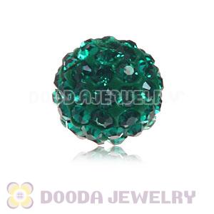 Special Price 8mm Green Handmade Pave Crystal Beads Wholesale 