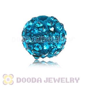 Special Price 8mm Blue Handmade Pave Crystal Beads Wholesale 