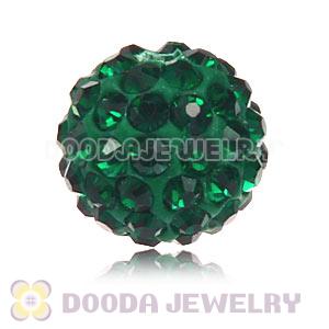 Special Price 10mm Handmade Pave Green Crystal Beads Wholesale 