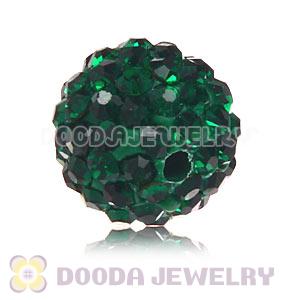 Cheap Price 10mm Green Handmade Pave Crystal Beads Wholesale 