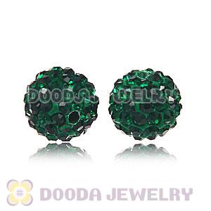 Cheap Price 10mm Green Handmade Pave Crystal Beads Wholesale 