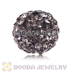 Special Price 10mm Handmade Pave Grey Crystal Beads Wholesale 