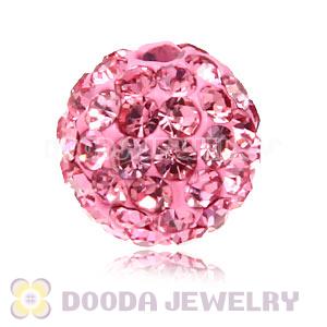 Special Price 10mm Handmade Pave Pink Crystal Beads Wholesale 