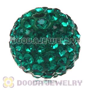 Special Price 12mm Handmade Pave Green Crystal Beads Wholesale 
