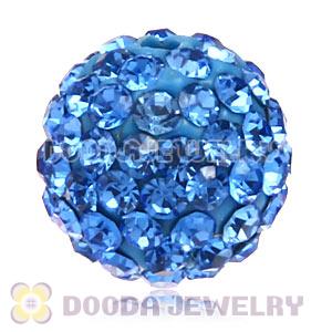 Special Price 12mm Handmade Pave Blue Crystal Beads Wholesale