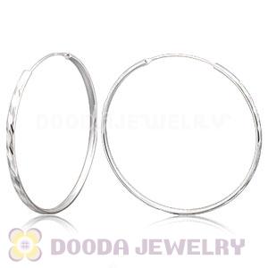 Dia 55mm Sterling Silver Hoop Earring European Beads Compatible