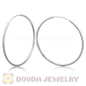 Dia 55mm Sterling Silver Hoop Earring European Beads Compatible