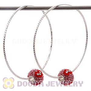 Dia 55mm Sterling Silver Hoop Earring European Beads Compatible
