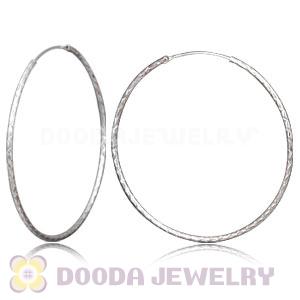 Dia 55mm Sterling Silver Hoop Earring European Beads Compatible