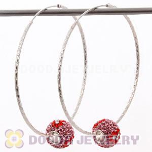 Dia 55mm Sterling Silver Hoop Earring European Beads Compatible