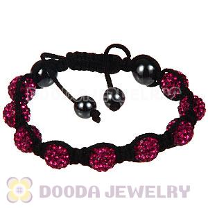 Wholesale On Sale Handmade Pave Fushia Crystal TresorBeads Bracelets