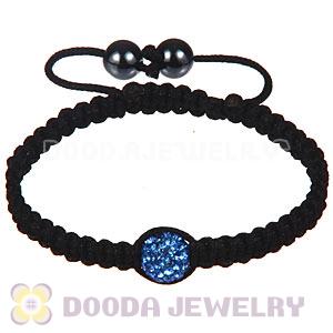 Wholesale Special Price Handmade Pave Blue Crystal Macrame Bracelets