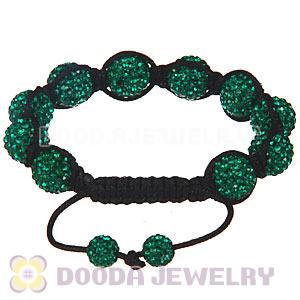 Wholesale On Sale Handmade Pave Green Crystal TresorBeads Bracelets