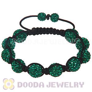 Wholesale Special Price Handmade Pave Green Crystal TresorBeads Bracelets