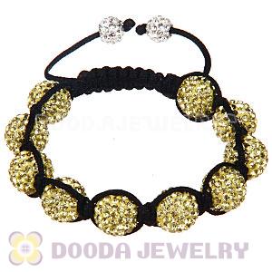 Wholesale Special Price Handmade Pave Yellow Crystal TresorBeads Bracelets