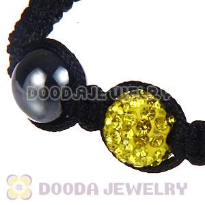 Wholesale On Sale Handmade Pave Crystal Macrame Bracelets