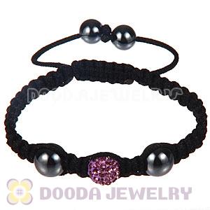 Wholesale Special Price Handmade Pave Crystal Macrame Bracelets