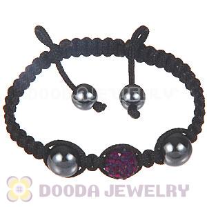 Wholesale On Sale Handmade Pave Crystal Macrame Bracelets