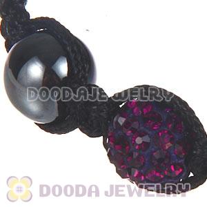 Wholesale On Sale Handmade Pave Crystal Macrame Bracelets