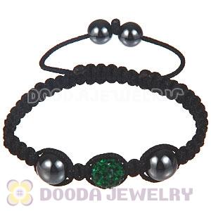 Wholesale Special Price Handmade Pave Blue Crystal Macrame Bracelets