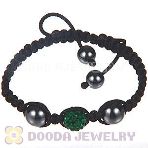 Wholesale On Sale Handmade Pave Blue Crystal Macrame Bracelets