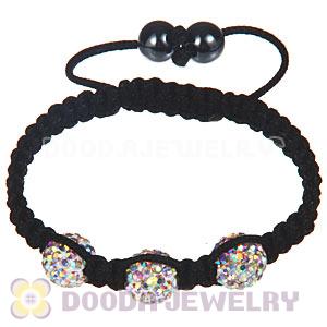 Wholesale Special Price Handmade Pave Crystal Macrame Bracelets