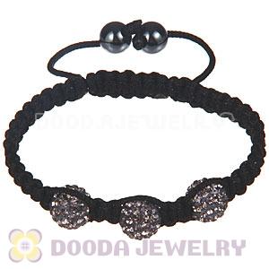 Wholesale Special Price Handmade Pave Crystal Macrame Bracelets