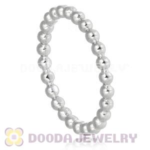 Unisex Platinum Plated Stackable Bubble Ring Wholesale