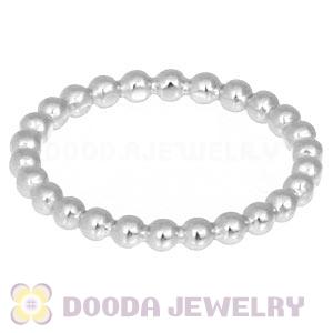 Unisex Platinum Plated Stackable Bubble Ring Wholesale