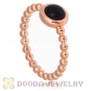 Rose Gold Plated Stackable Bubble Cabochon Pearl Ring Wholesale