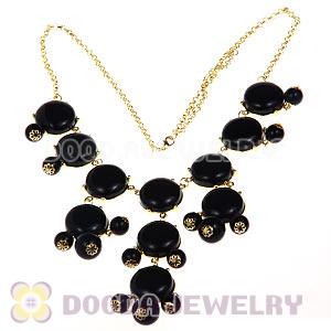 2012 New Fashion Black Bubble Bib Necklace Wholesale