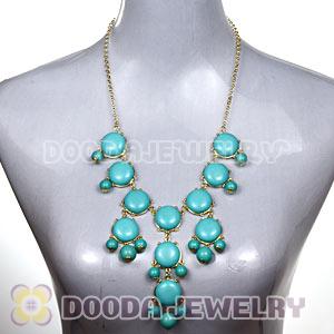 2012 New Fashion Turquoise Bubble Bib Statement Necklace Wholesale