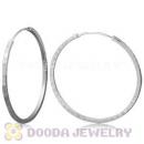 Dia 45mm Sterling Silver Hoop Earrings European Beads Compatible