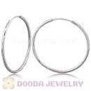 Dia 45mm Sterling Silver Hoop Earrings European Beads Compatible