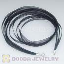 42cm Charm Jewelry Black Silk Necklace with sterling silver clasp