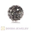 Special Price 8mm Grey Handmade Pave Crystal Beads Wholesale
