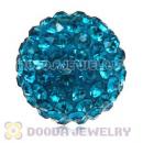 Special Price 12mm Handmade Pave Blue Crystal Beads Wholesale