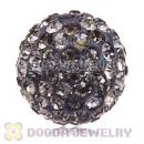 Special Price 12mm Handmade Pave Grey Crystal Beads Wholesale