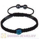 Wholesale Special Price Handmade Pave Blue Crystal Macrame Bracelets