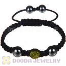 Wholesale Special Price Handmade Pave Olivine Crystal Macrame Bracelets