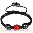 Wholesale Special Price Handmade Pave Orange Crystal Macrame Bracelets