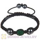 Wholesale Special Price Handmade Pave Blue Crystal Macrame Bracelets