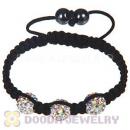 Wholesale Special Price Handmade Pave Crystal Macrame Bracelets