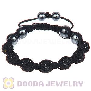 Wholesale Special Price Handmade Pave Black Crystal TresorBeads Bracelets