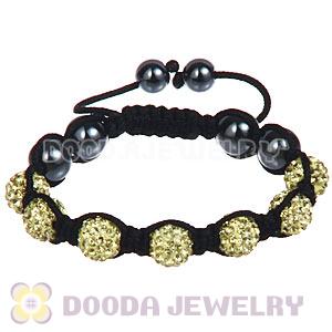 Wholesale Special Price Handmade Pave Yellow Crystal TresorBeads Bracelets